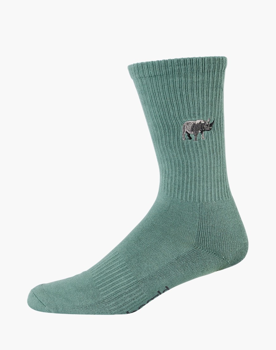 Men BAMBOOZLD | Mens Rhino Zoo Conservation Sock : Fibesocks